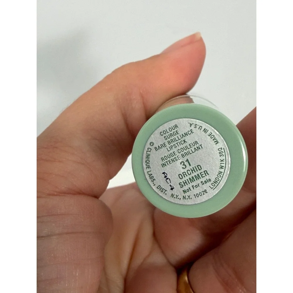 Clinique Colour Surge Bare‎ Brilliance Lipstick 31 Orchid Shimmer Pink Metallic